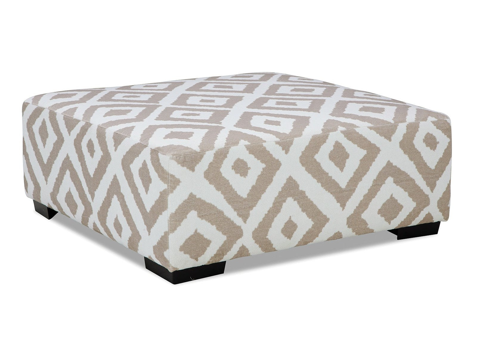 Loughlin Light Brown/Ivory Ottoman