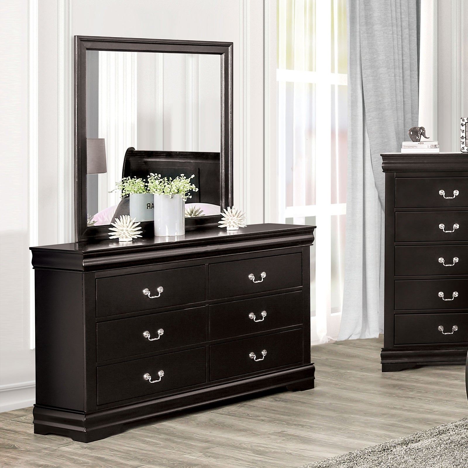 Louis Philippe Black 4 Pc. Queen Bedroom Set