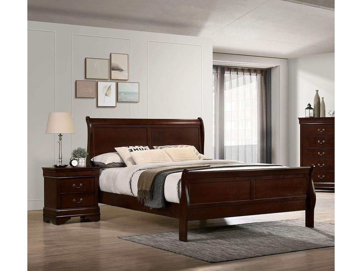 Louis Philippe Cherry E.King Bed