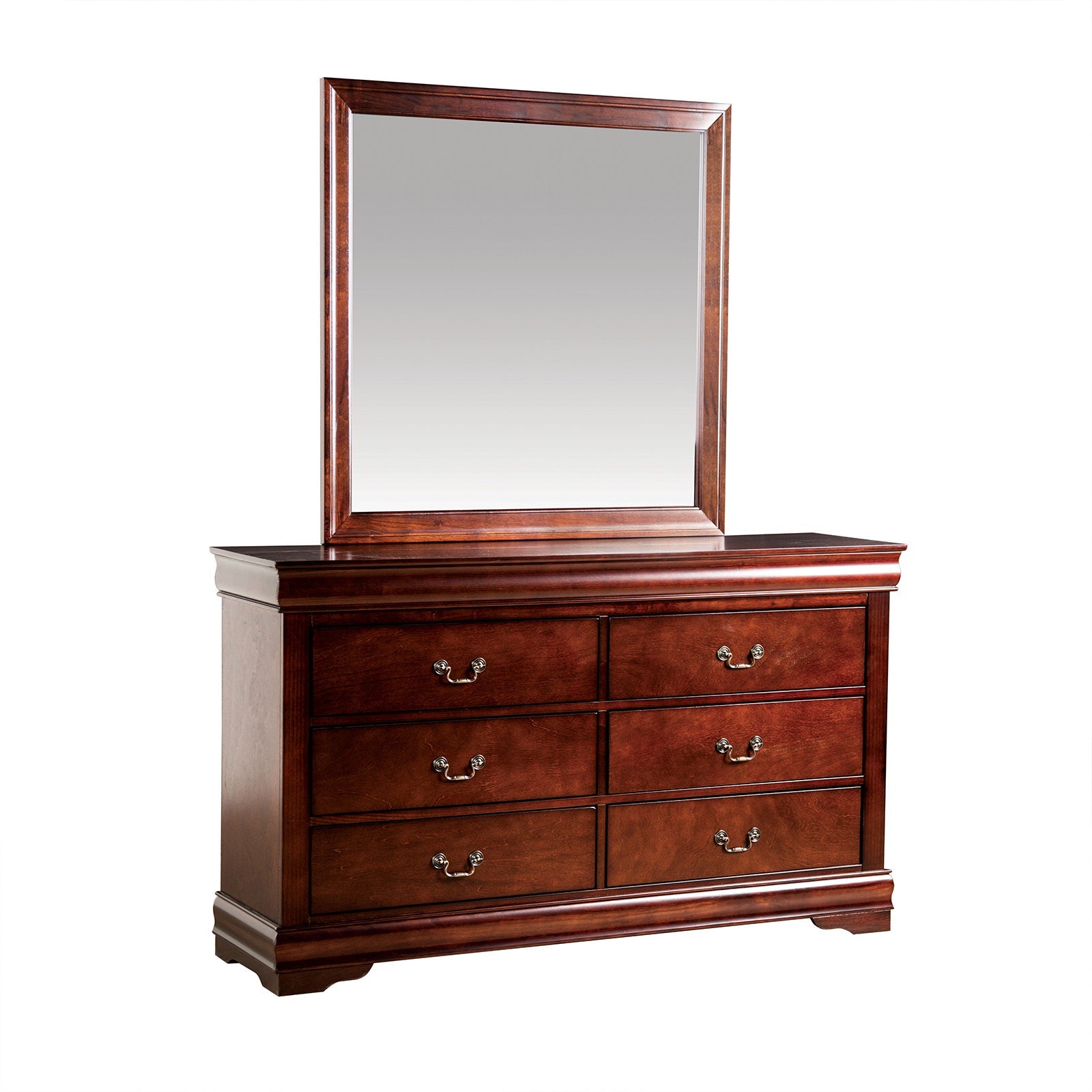 Louis Philippe Dark Cherry 4 Pc. Queen Bedroom Set