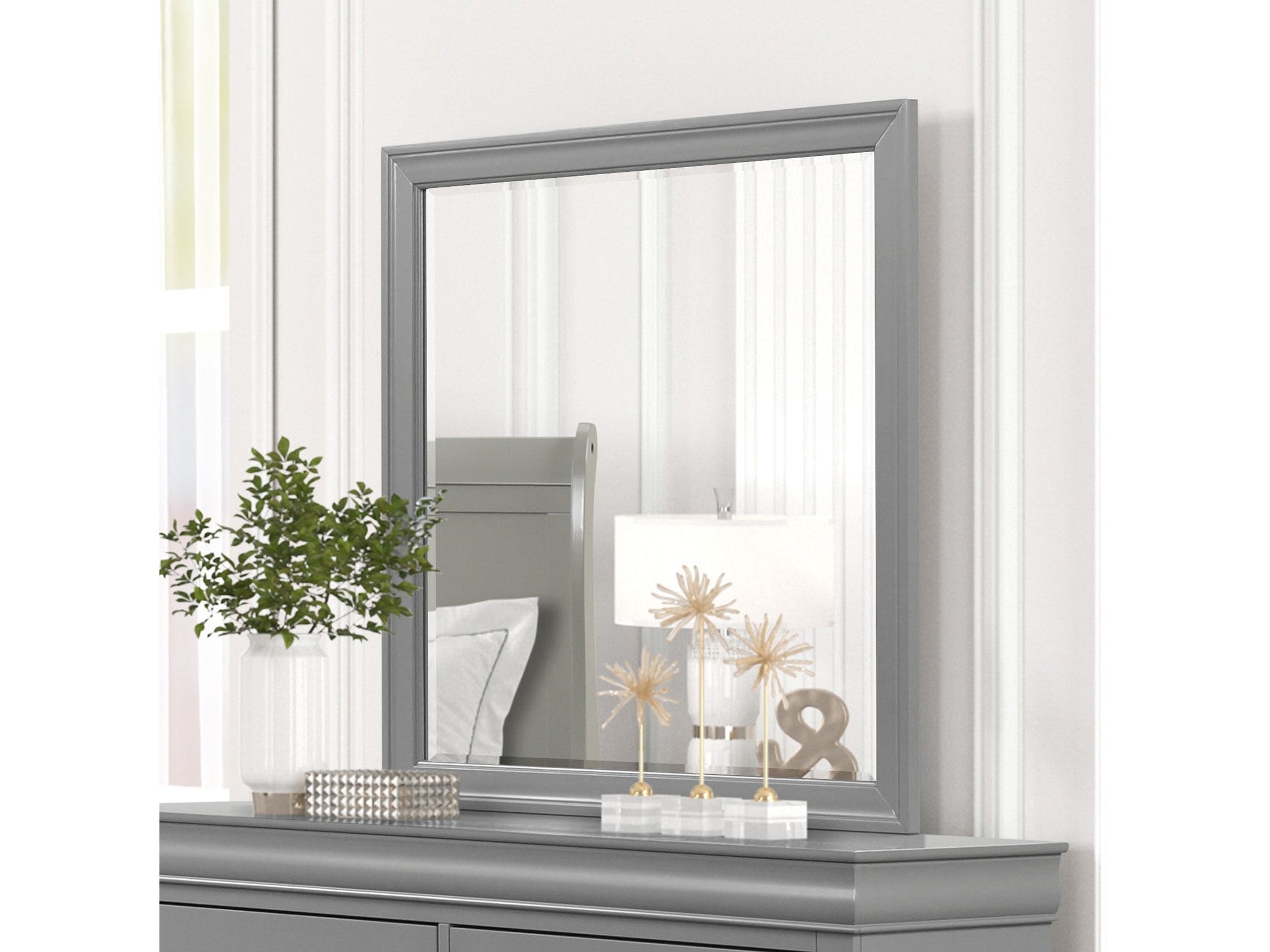 Louis Philippe Gray Mirror