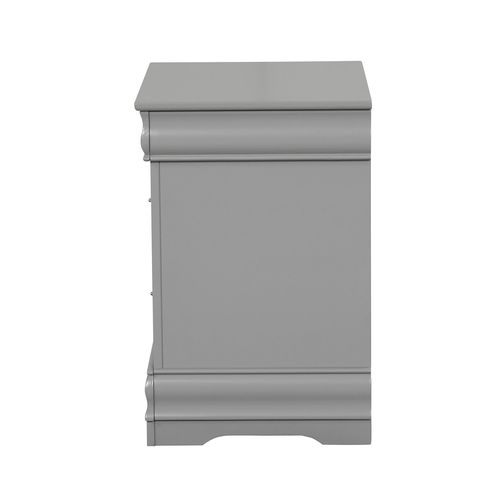 Louis Philippe Gray Nightstand