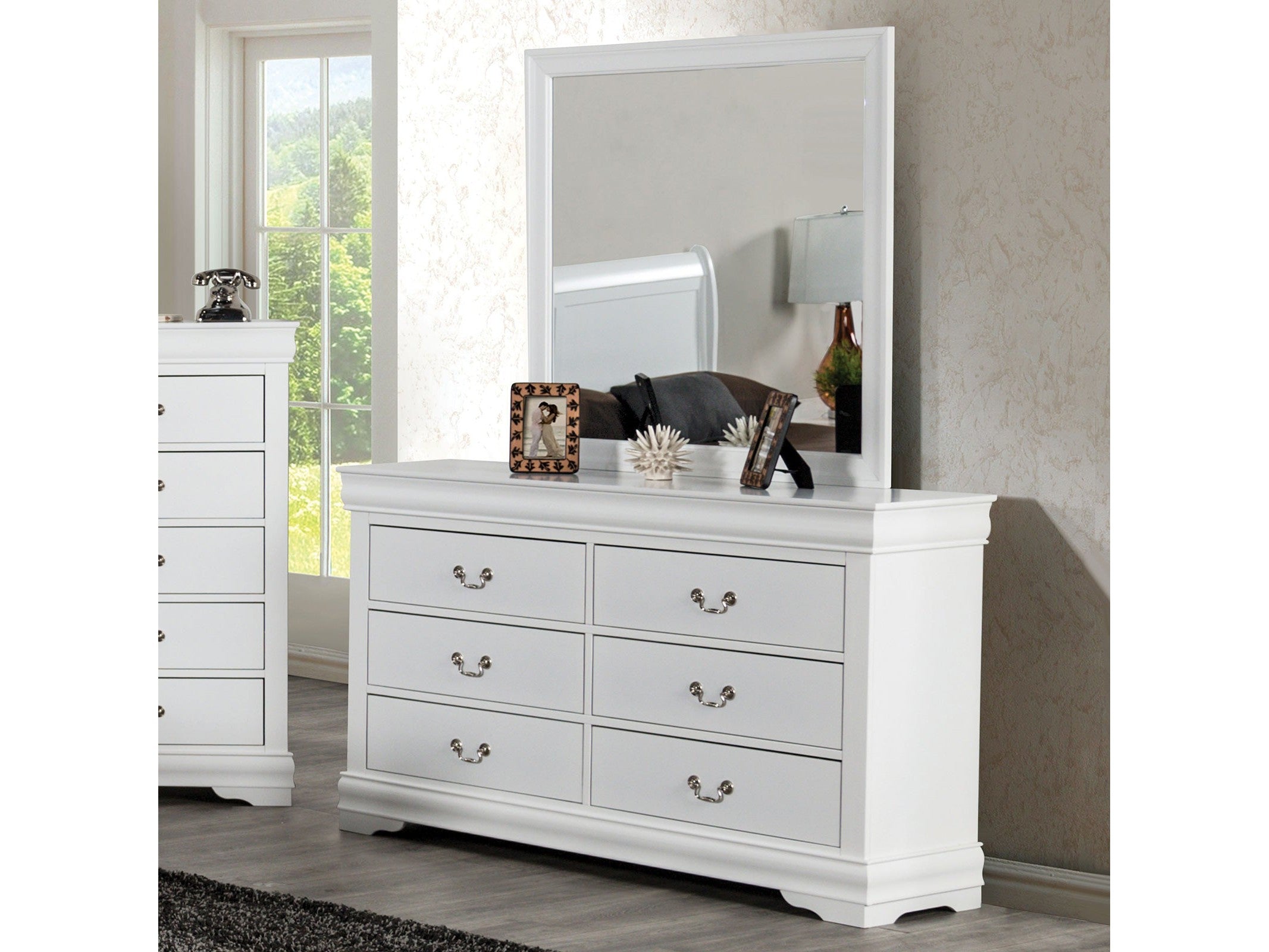Louis Philippe White Dresser