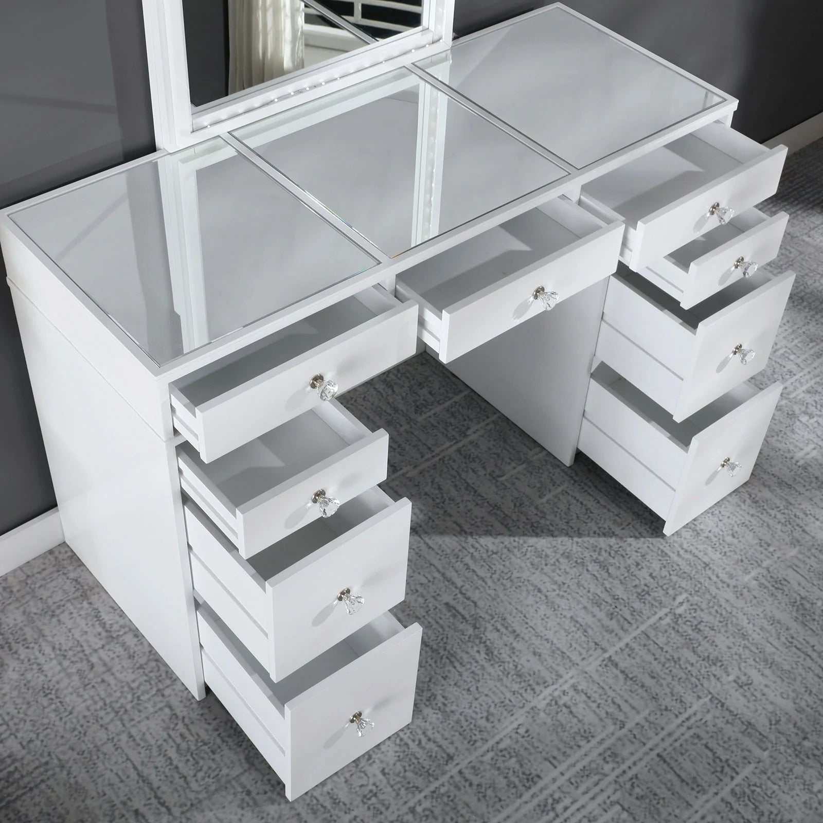 Louise White Vanity Set
