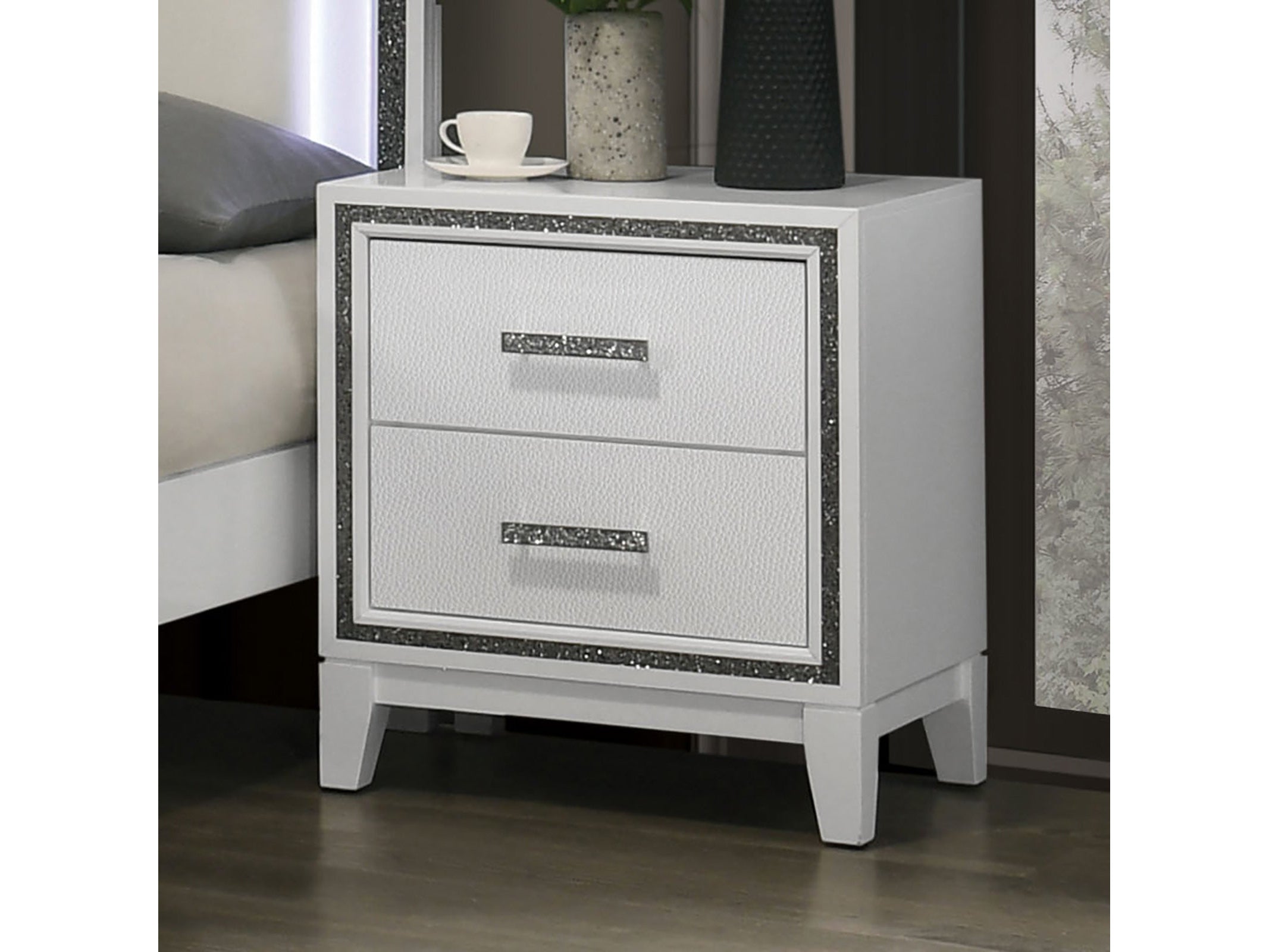 Lucida White Nightstand