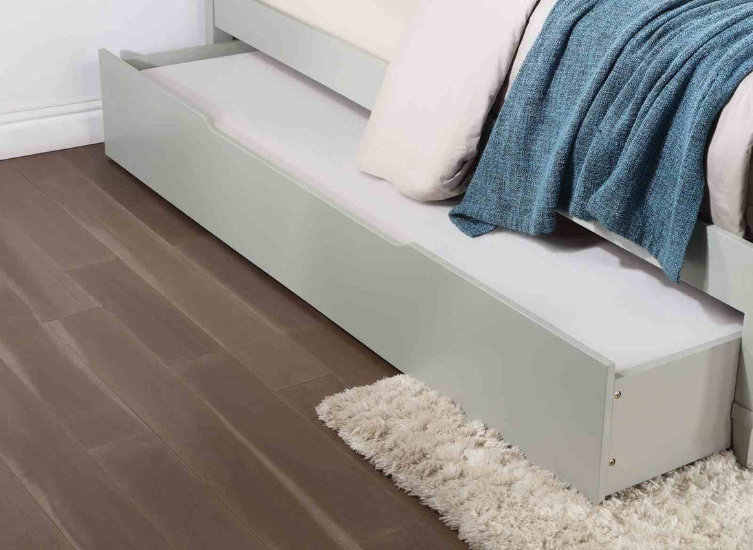 Lycorida Light Gray Twin Bed