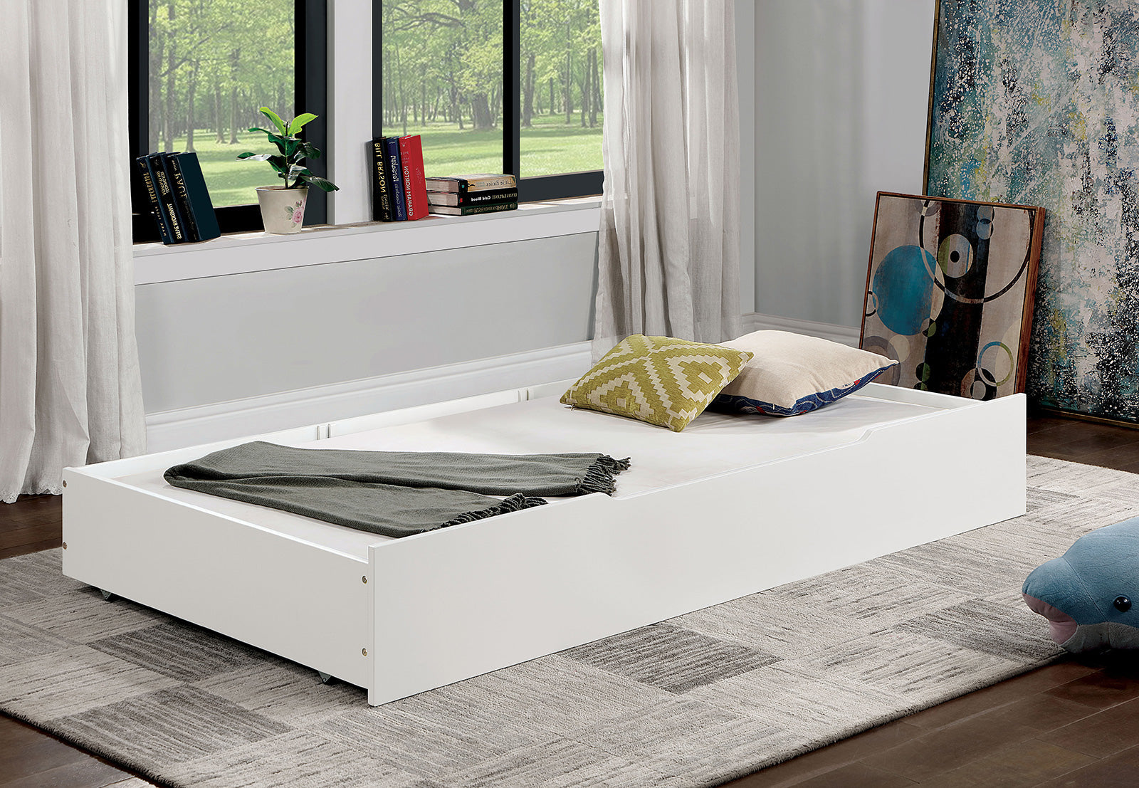 Lycorida White Twin Bed