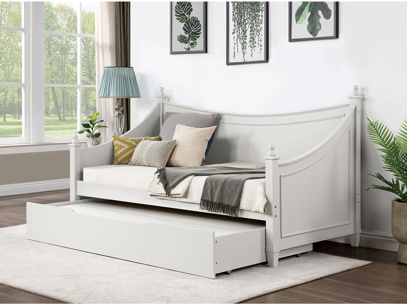 Lycoris White Twin Daybed