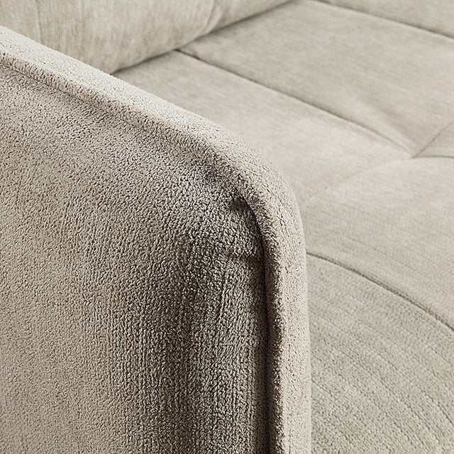 Lynda Light Gray Loveseat w/ Pillows