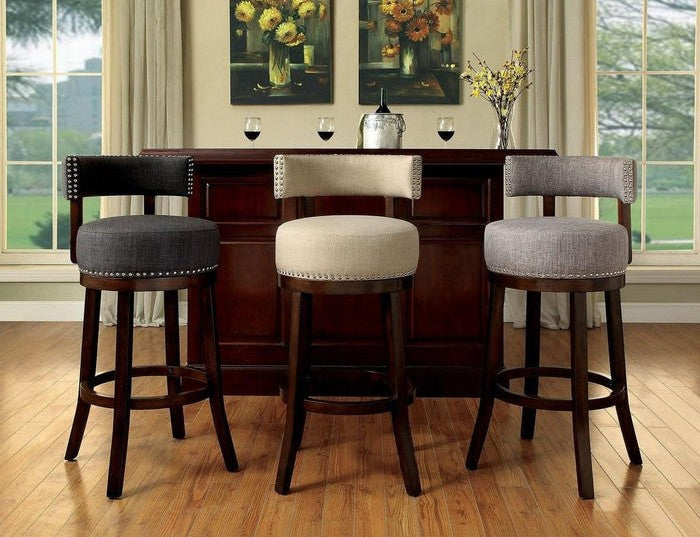 Lynsey Dark Oak/Gray 29" Bar Stool