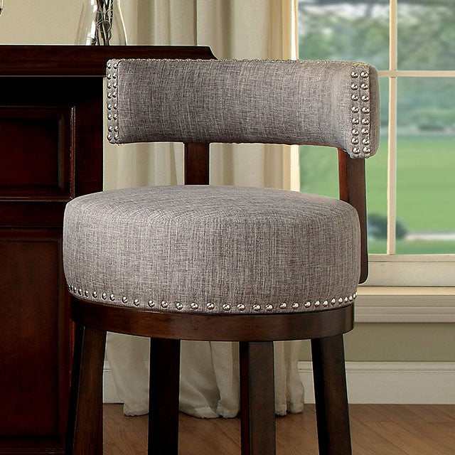 Lynsey Dark Oak/Light Gray  Bar Stool
