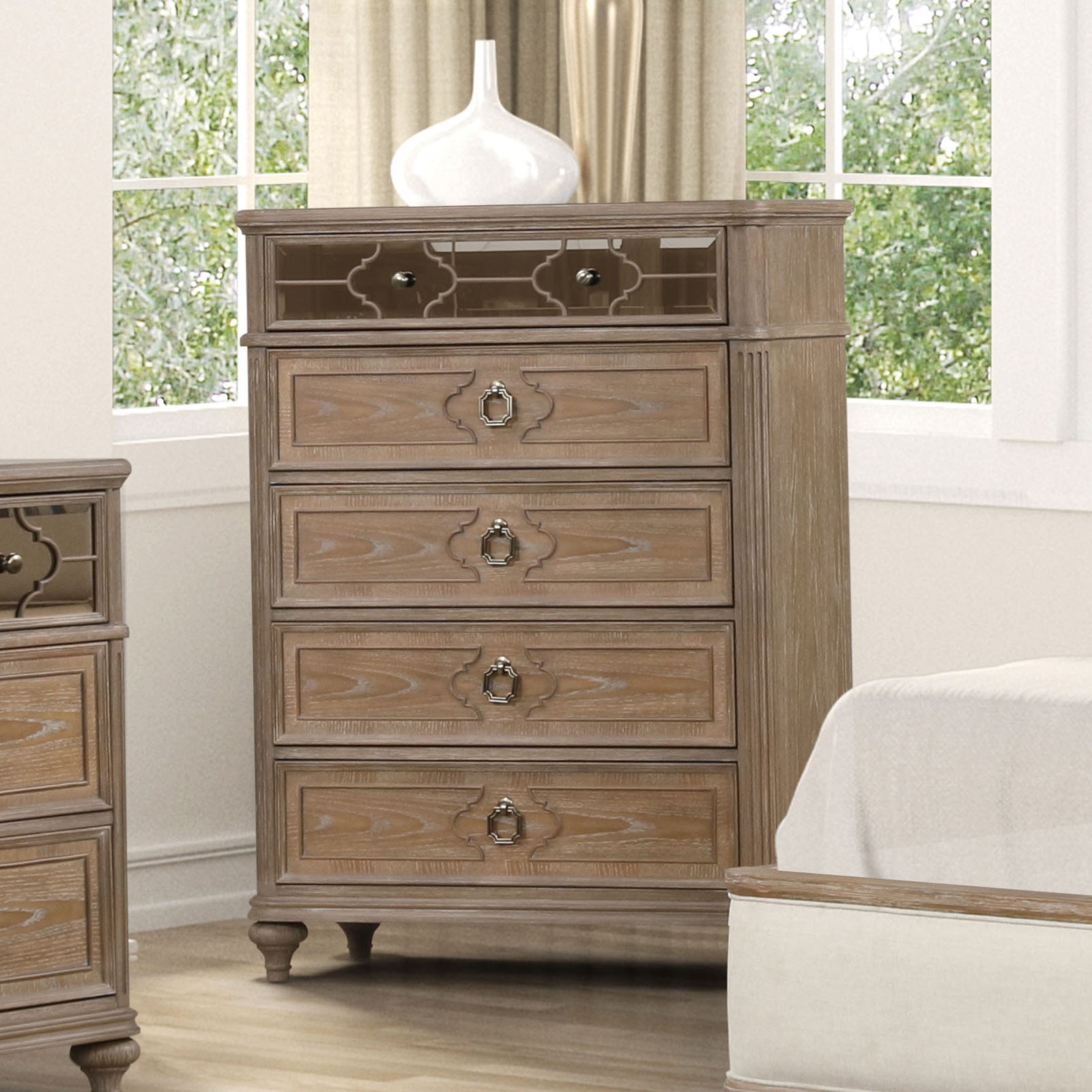 Lyris  Rustic Oak Chest