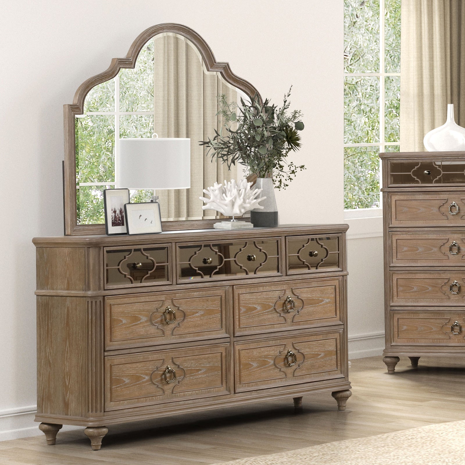 Lyris  Rustic Oak Dresser