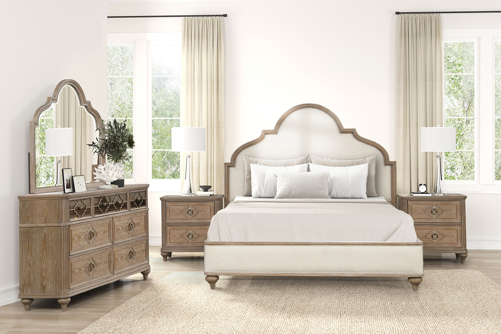 Lyris  Rustic Oak Nightstand