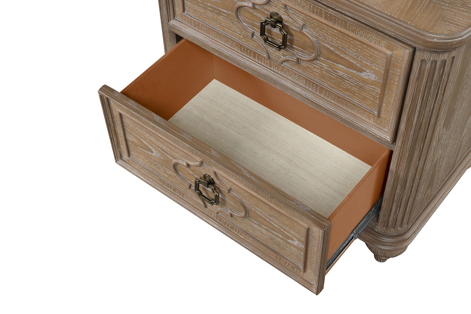 Lyris  Rustic Oak Nightstand