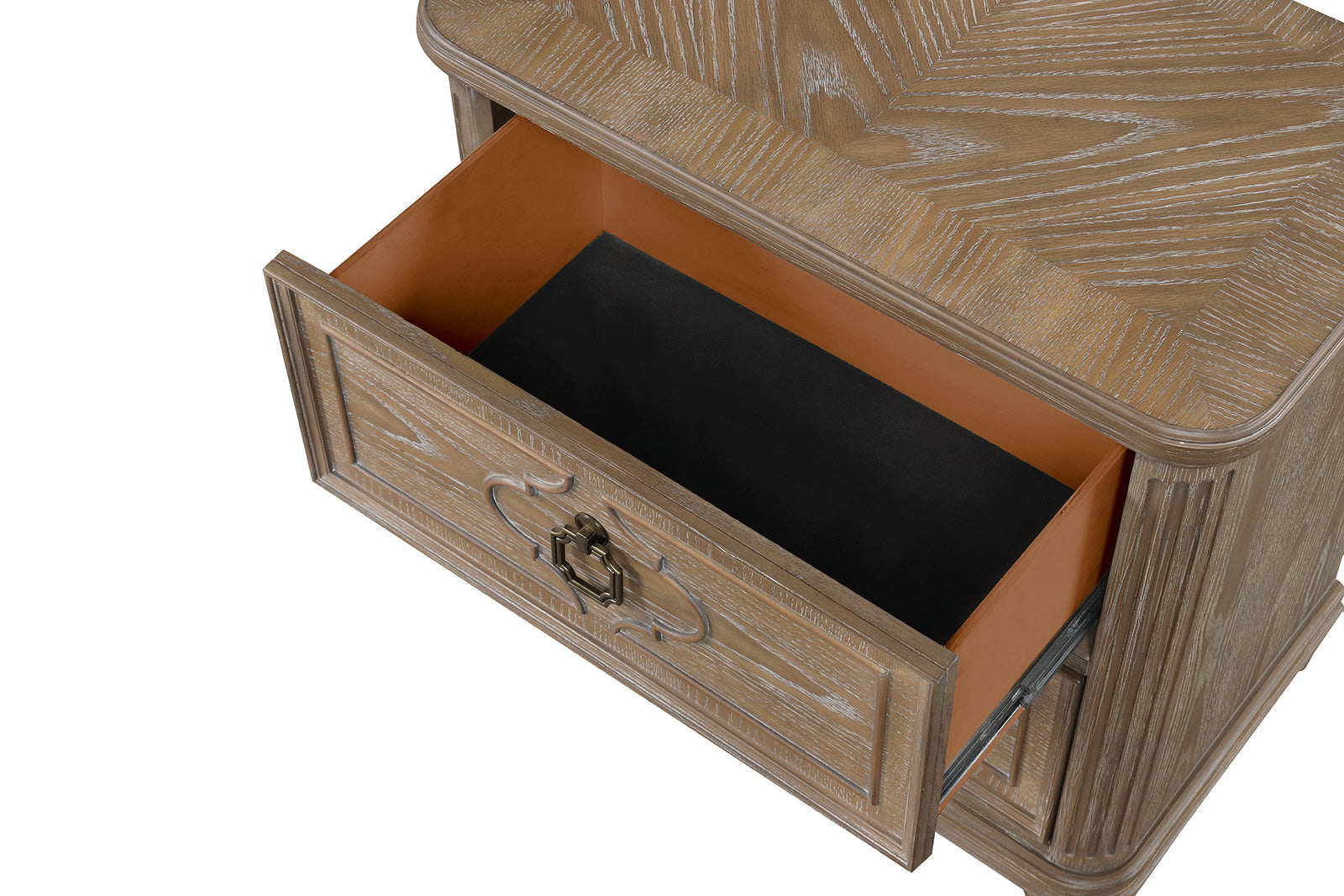Lyris  Rustic Oak Nightstand
