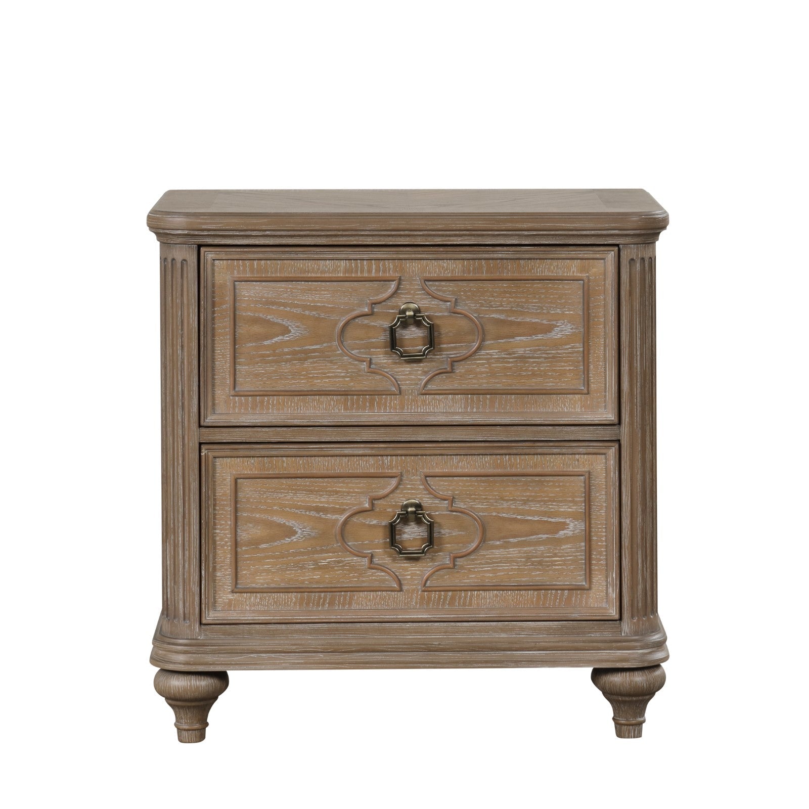 Lyris  Rustic Oak Nightstand