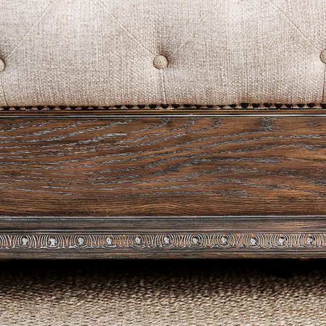Lysandra Rustic Natural Tone/Beige Queen Bed