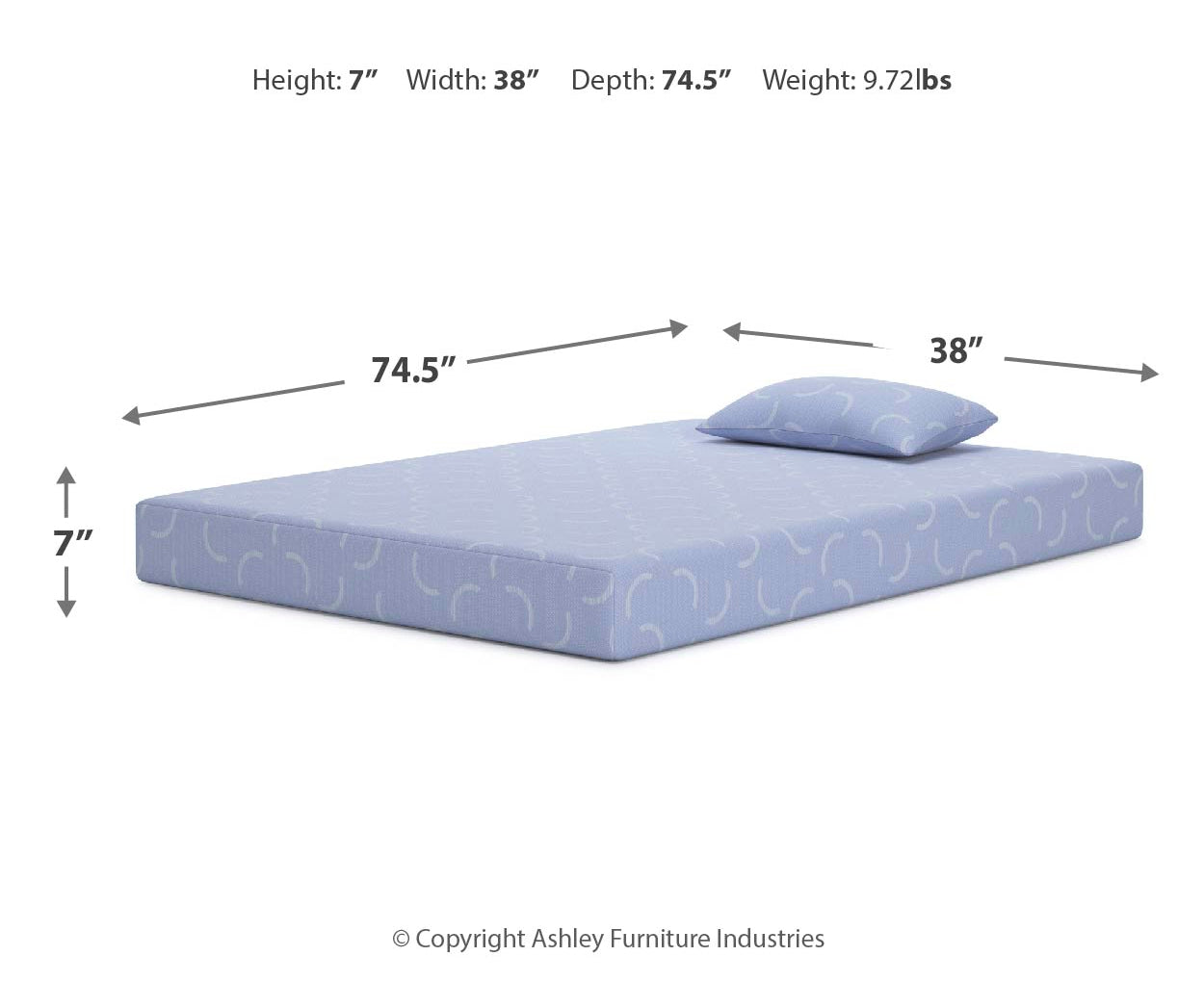 iKidz Ocean Mattress and Pillow 2/CN