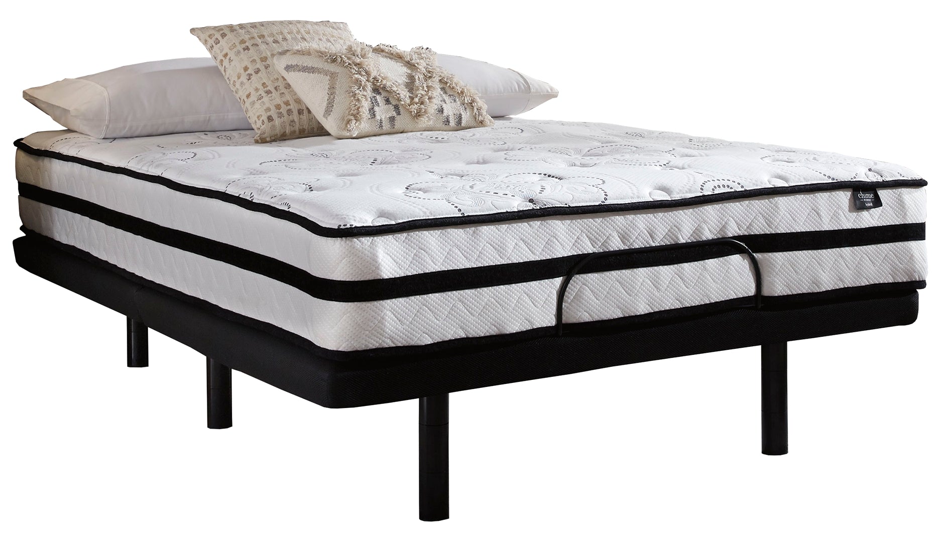 Chime Hybrid 10 Inch Hybrid Mattress with Foundation