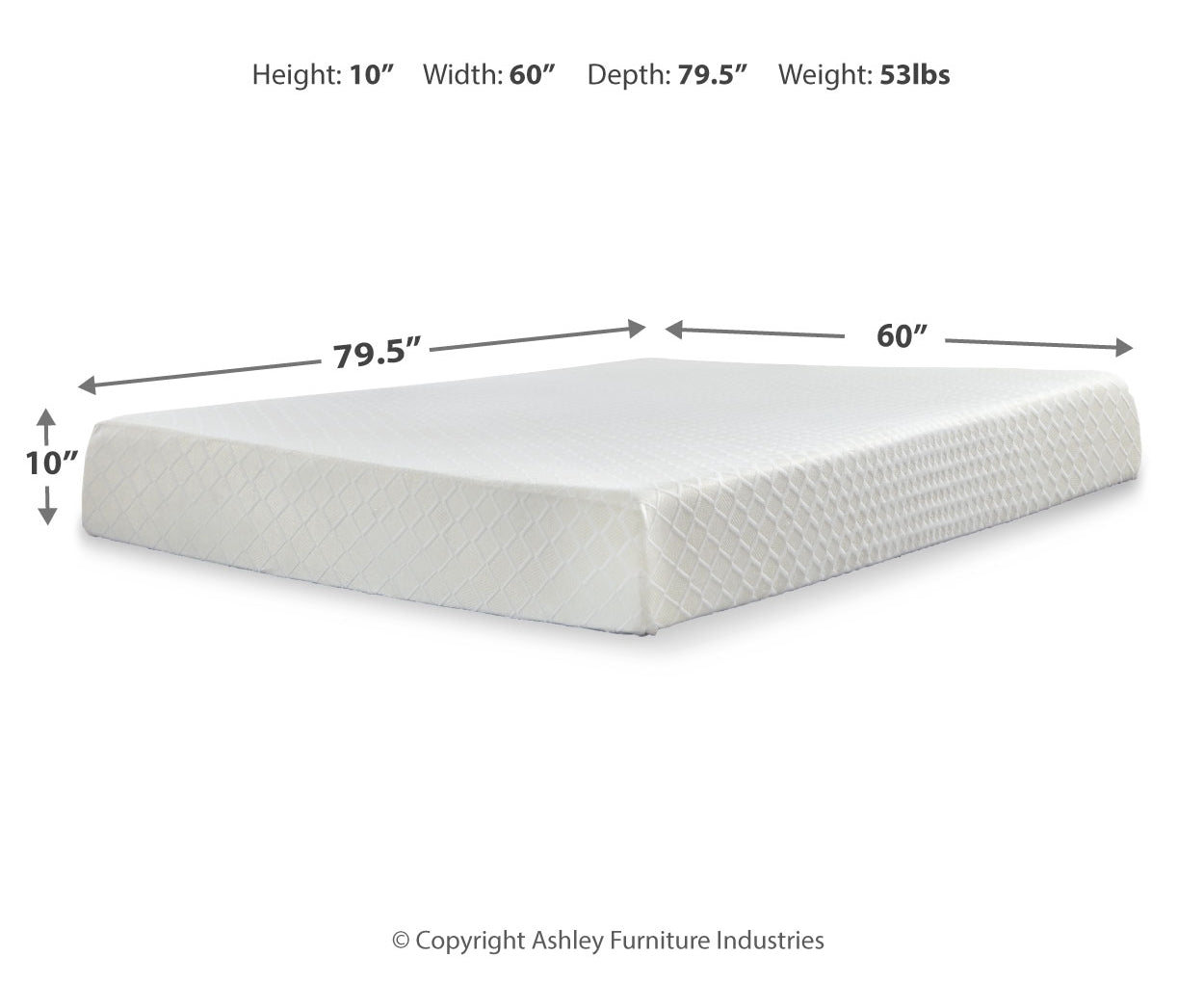 10 Inch Chime Memory Foam Mattress