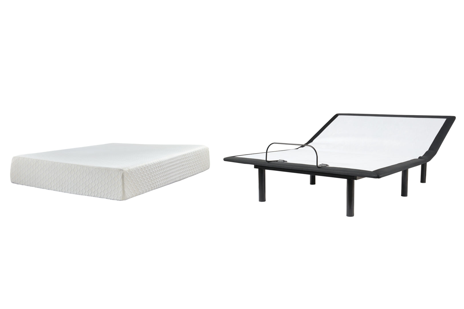 Chime 12 Inch Memory Queen Foam Mattress with Adjustable Base