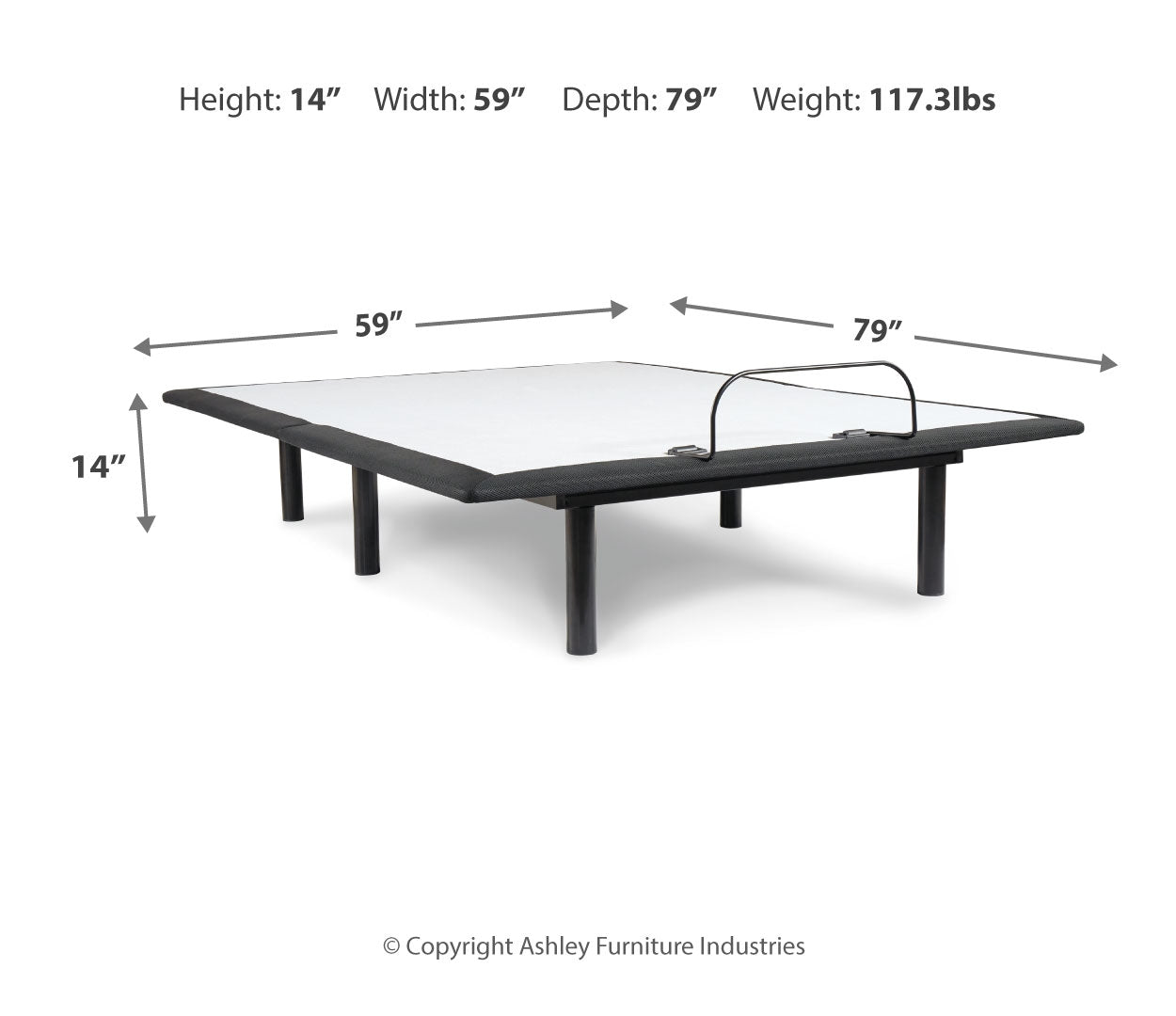 Millennium Cushion Firm Gel Memory Foam Hybrid Mattress with Adjustable Base