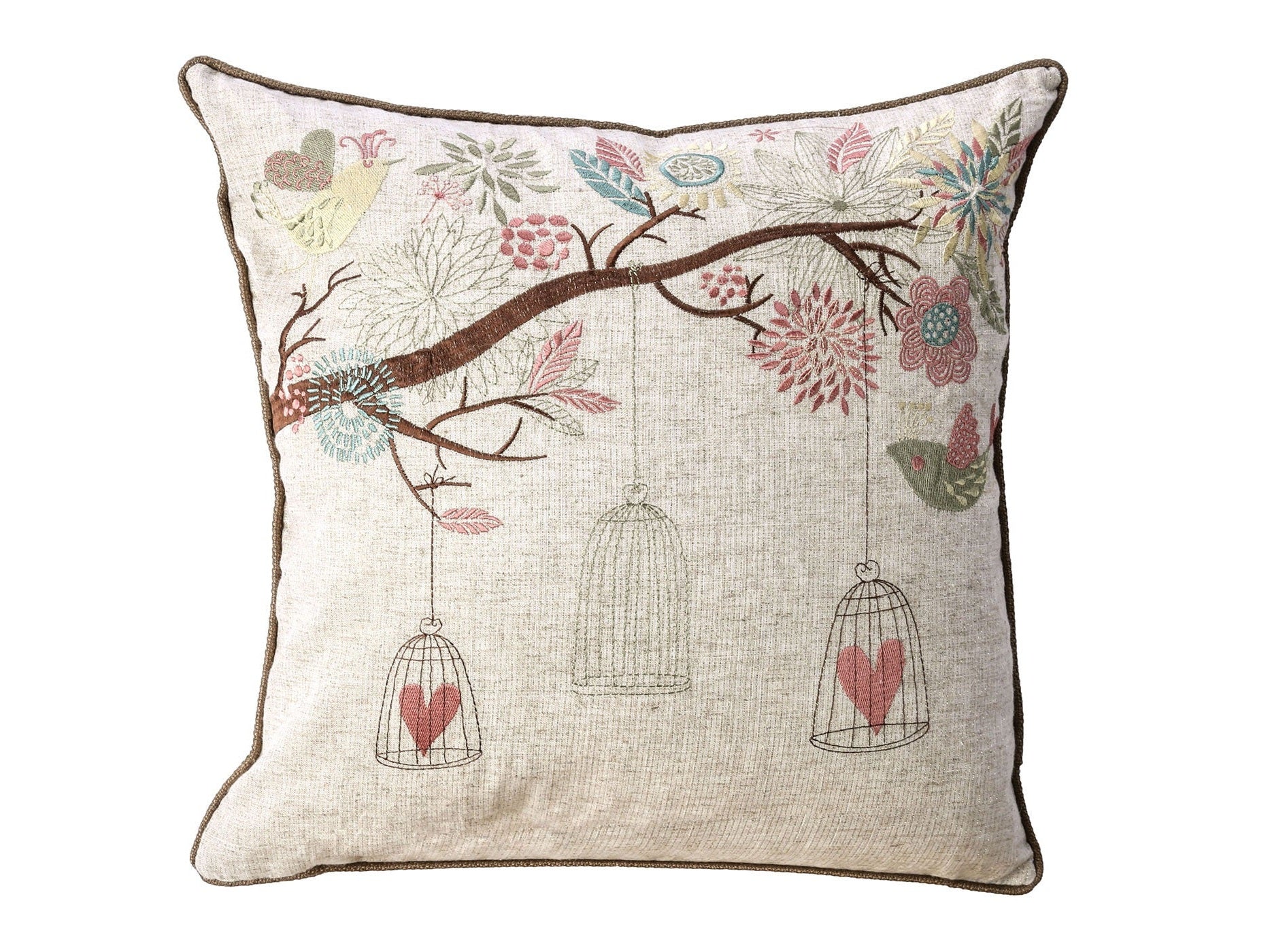 Macy Beige Pillow (Set of 2)