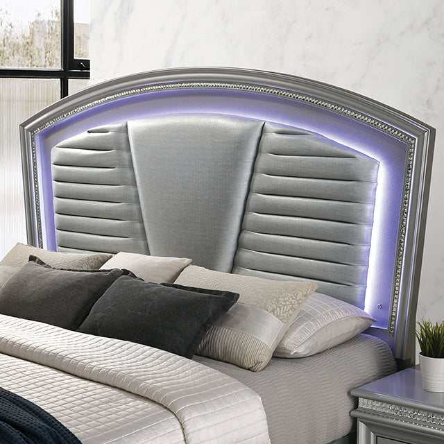 Maddie Silver California King Bed