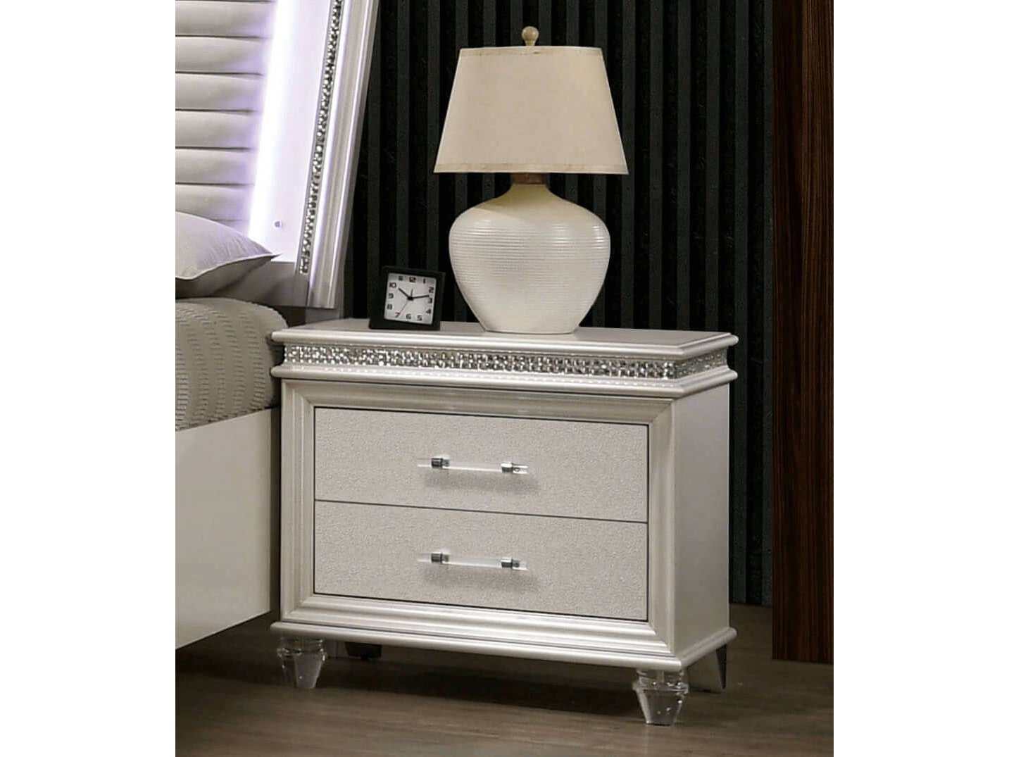 Maddie Silver Nightstand