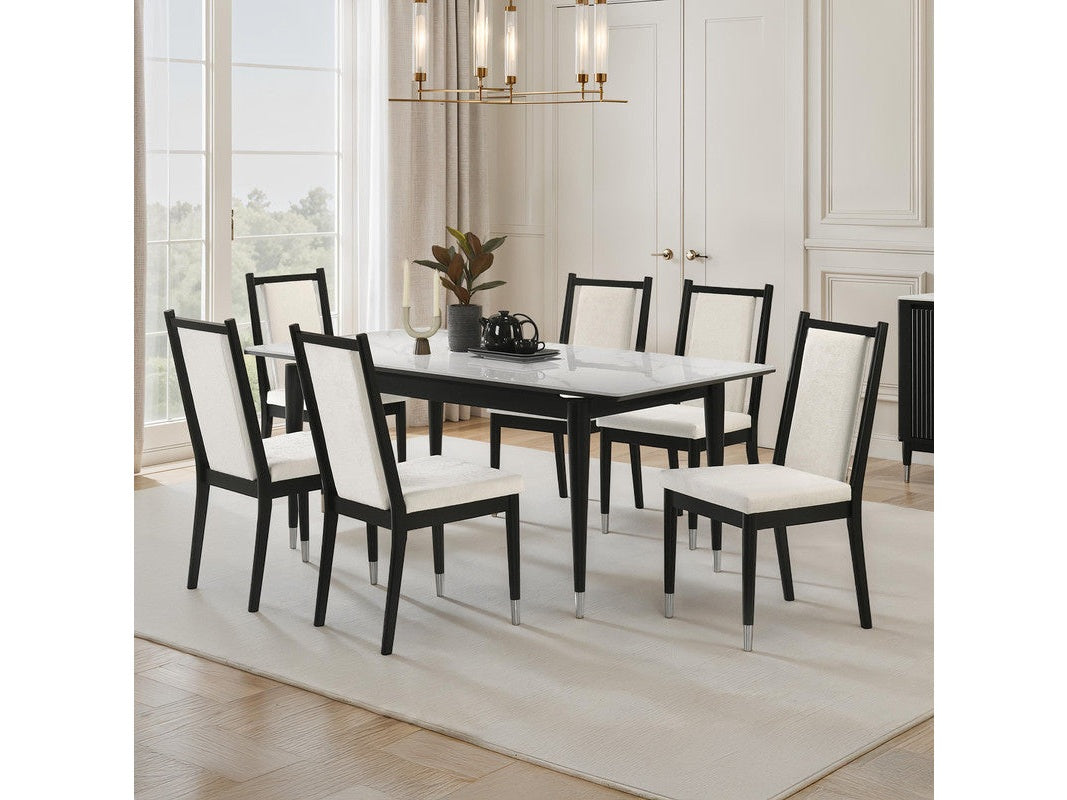 Maidstone Black/White 5 Pc. Dining Table Set