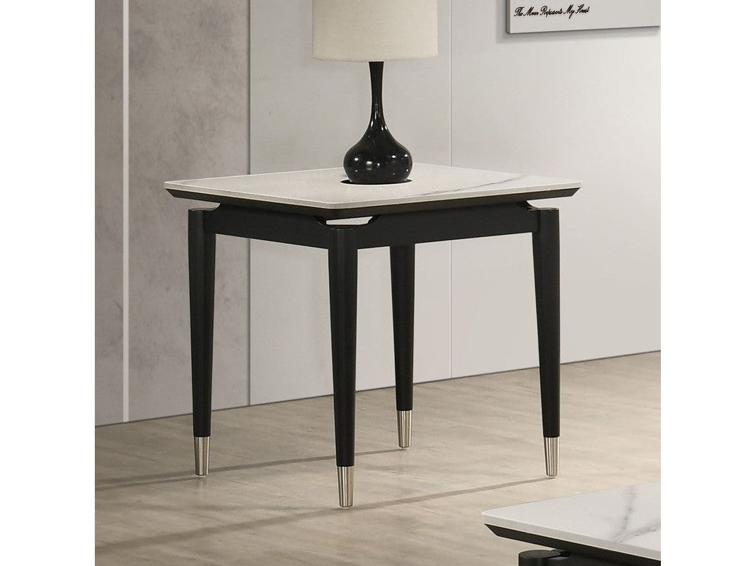 Maidstone Black/White End Table