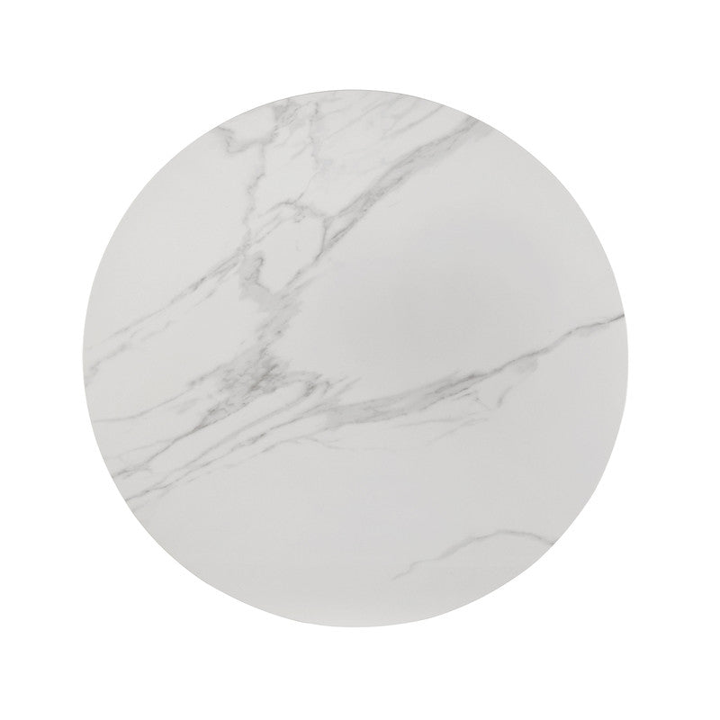 Maidstone Black/White Round Dining Table