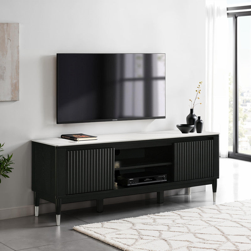 Maidstone Black/White Tv Console