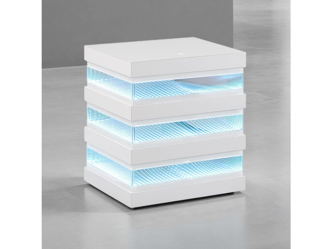 Maloy White End Table