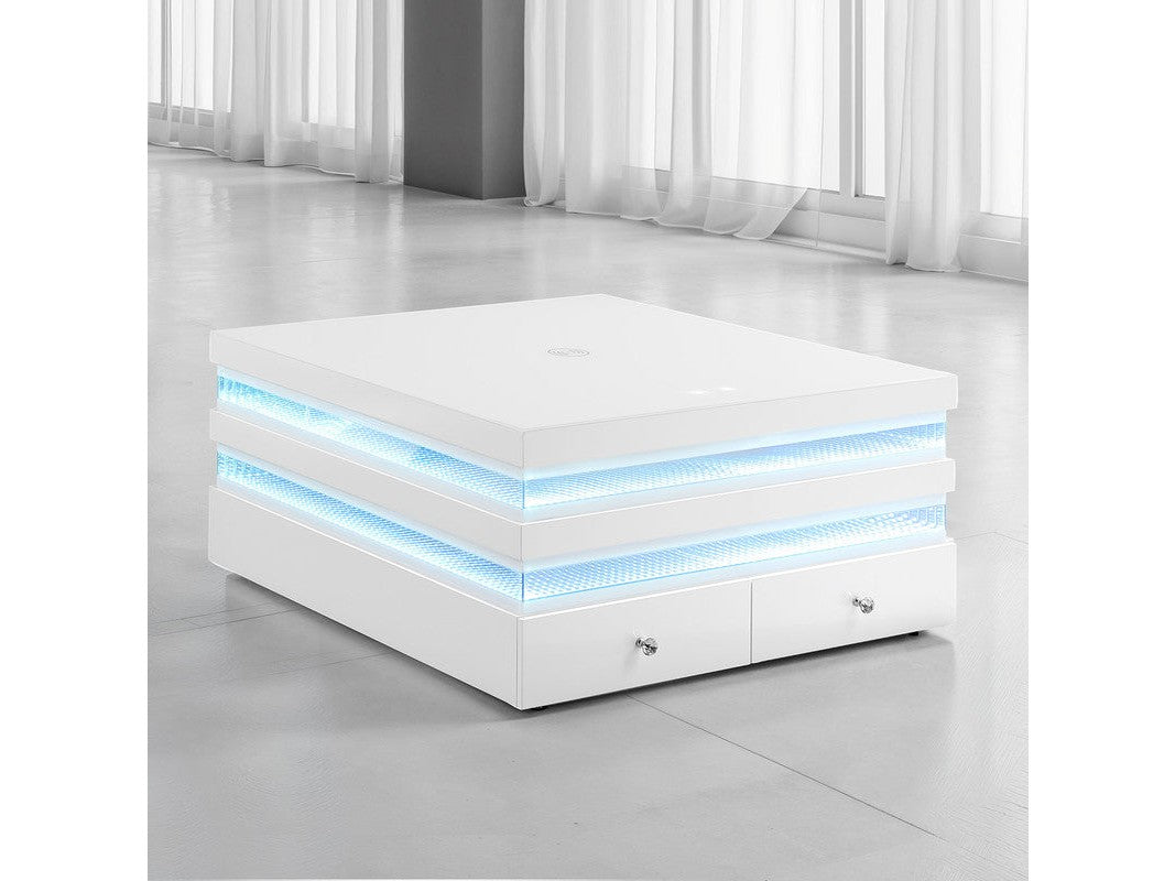 Maloy White Square Cocktail Table