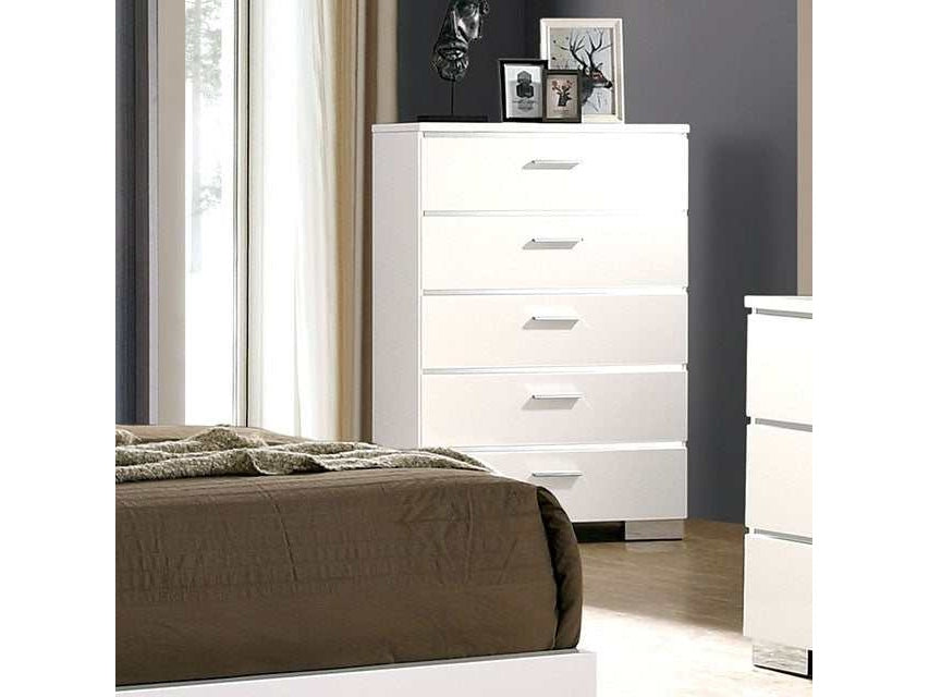 Malte White Chest