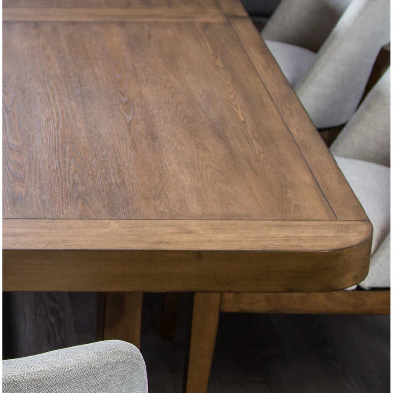 Mandal Chestnut/Gray 9 Piece Dining Set