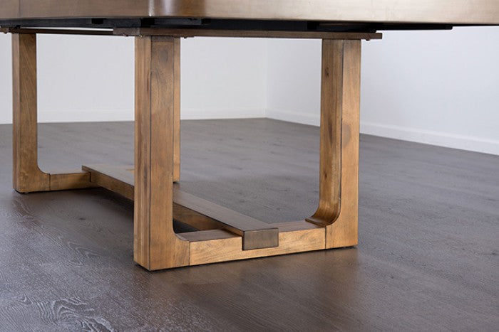 Mandal Chestnut/Gray 9 Piece Dining Set
