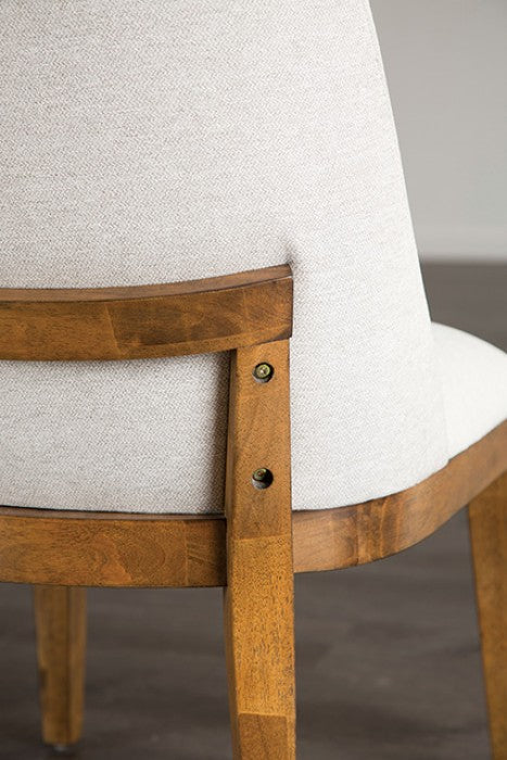 Mandal Chestnut/White Side Chair (Set of 2)