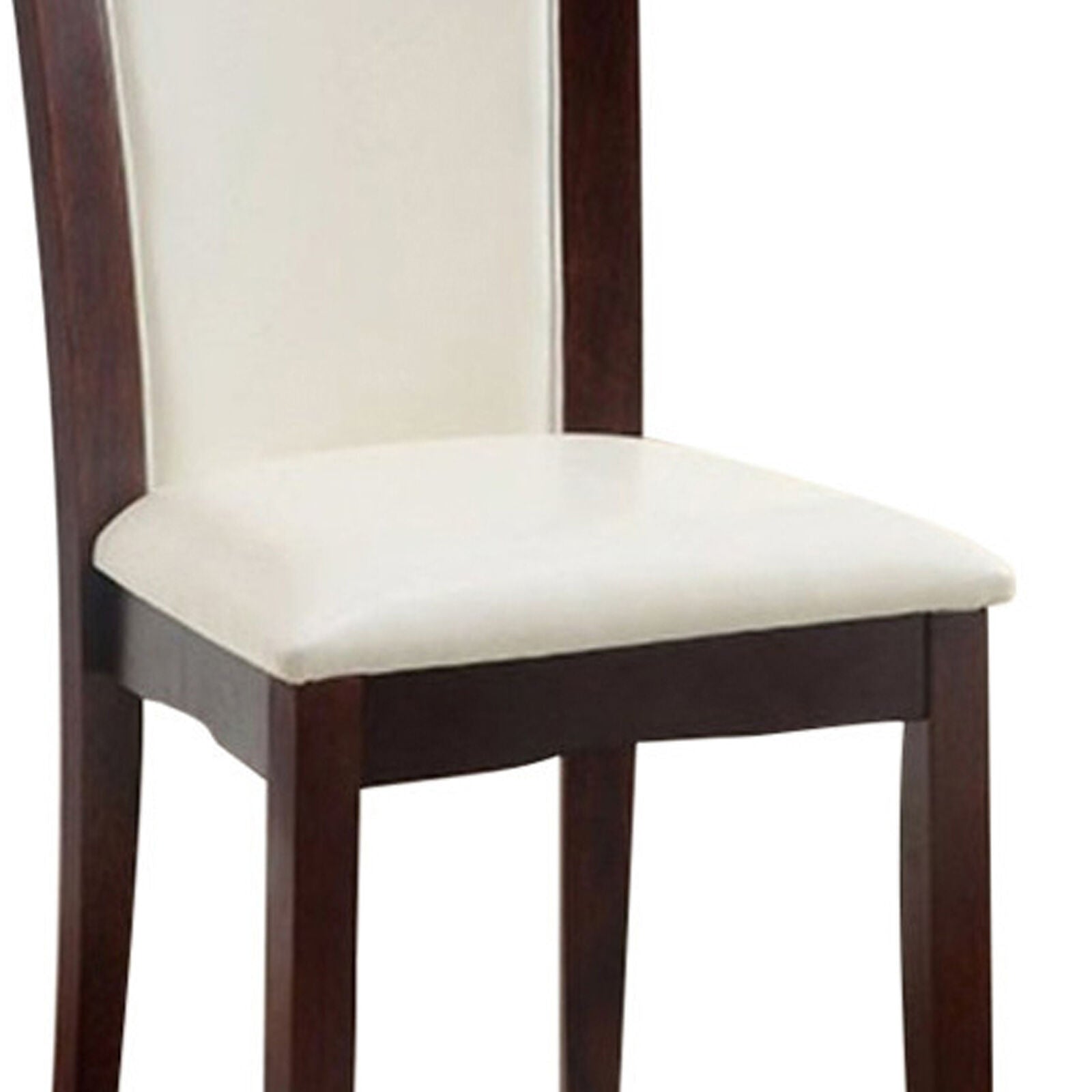 Manhattan Dark Cherry/White 7 Piece Dining Set