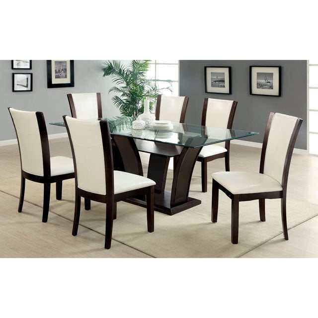 Manhattan Dark Cherry/White Side Chair (Set of 2)