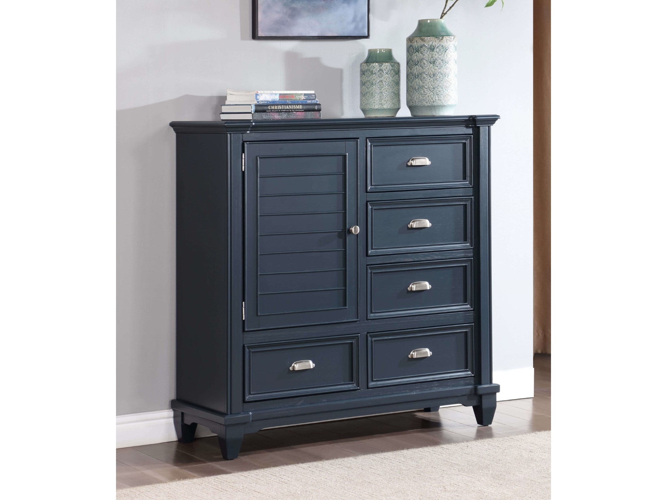 Manzanillo Slate Blue Armoire