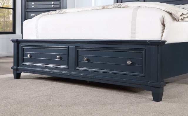 Manzanillo Slate Blue Queen Bed