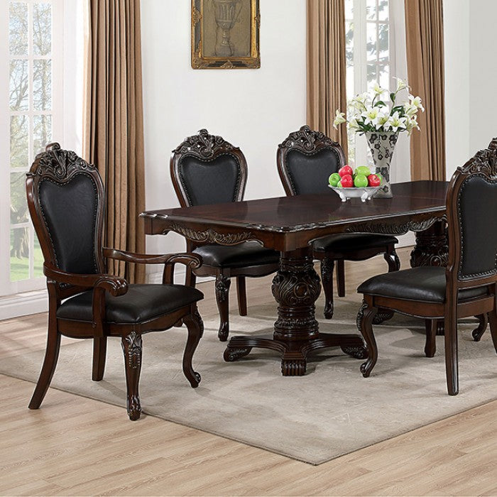 Manzanita Dark Cherry/Black Arm Chair (Set of 2)