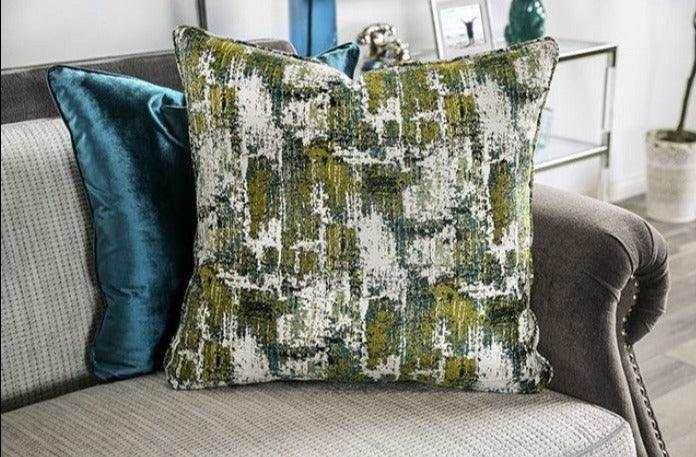Mariella Gray & Beige Stationary Sofa & Loveseat 2pc