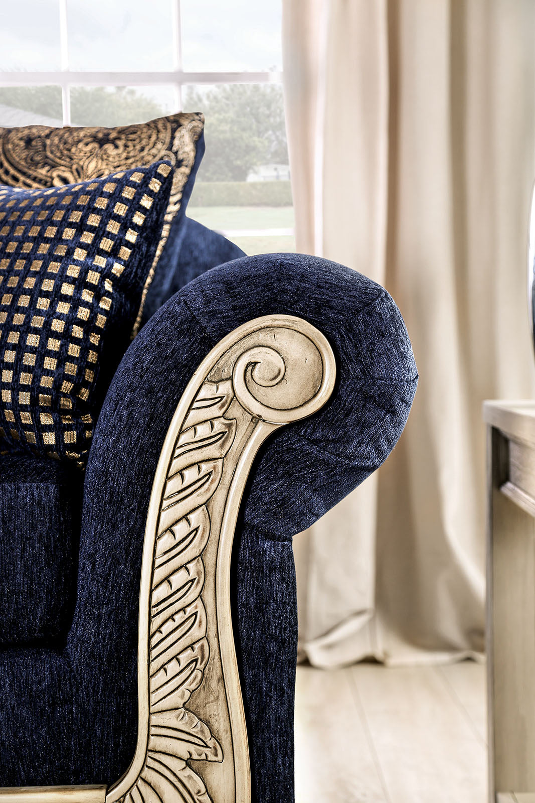 Marinella Royal Blue Sofa & Loveseat