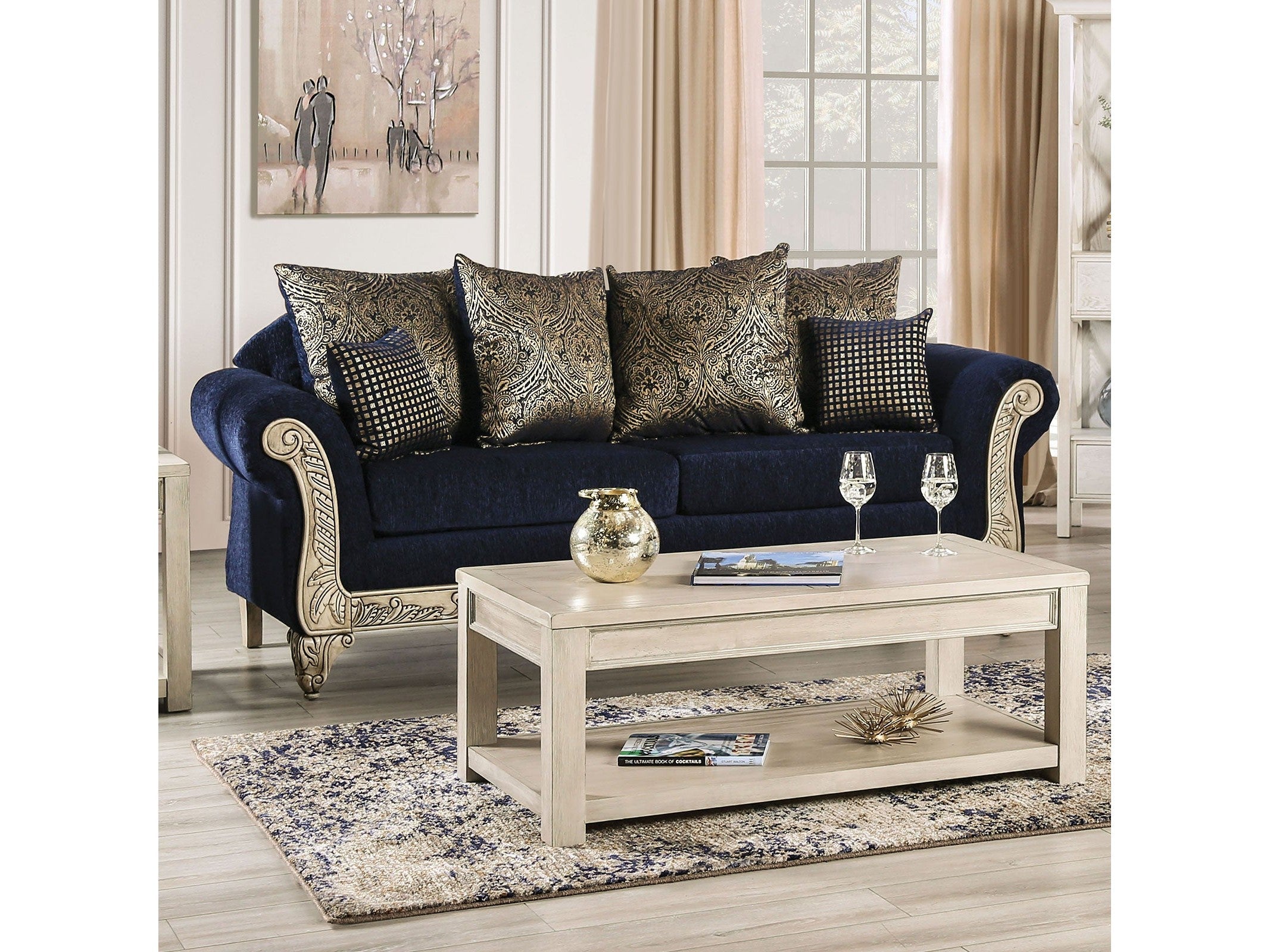 Marinella Royal Blue Sofa