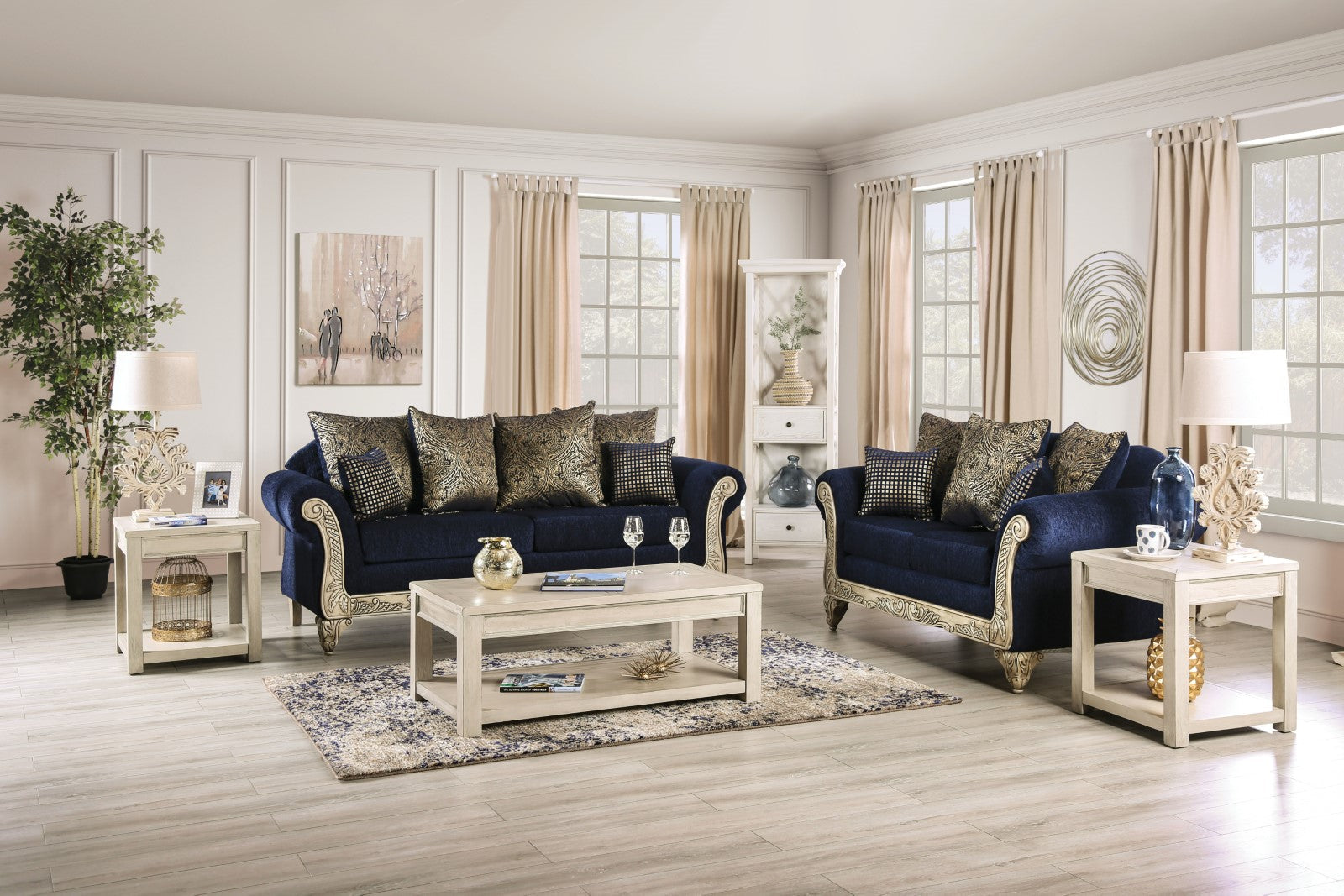 Marinella Royal Blue Sofa