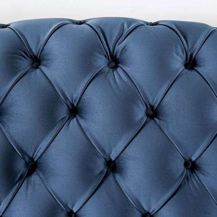 Martinique Blue Stationary Sofa & Loveseat 2pc